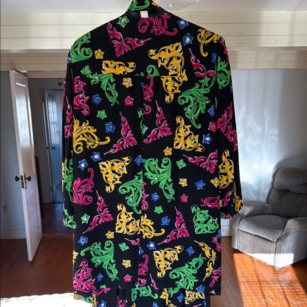 Vibrant Multicolor Patterned Outfit